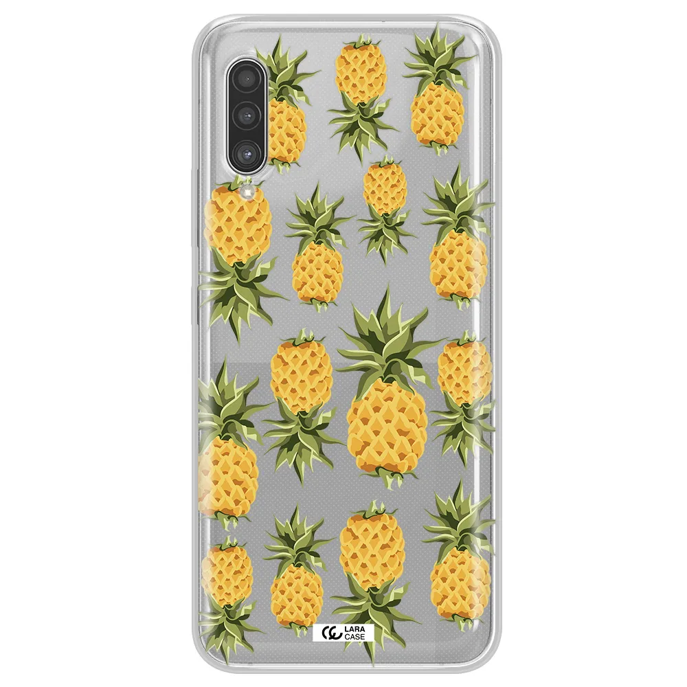 Pineapples Samsung A90 Clear TPU Case