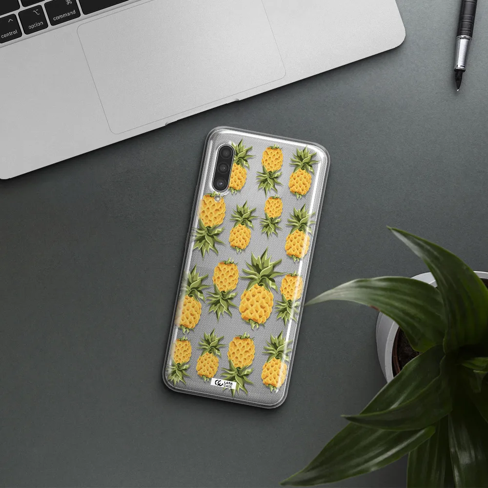 Pineapples Samsung A90 Clear TPU Case