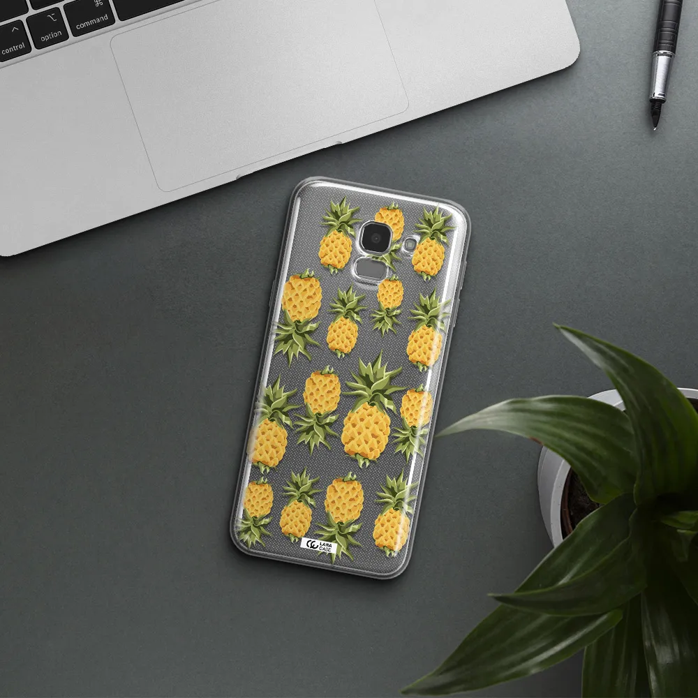 Pineapples Samsung J6 Clear TPU Case