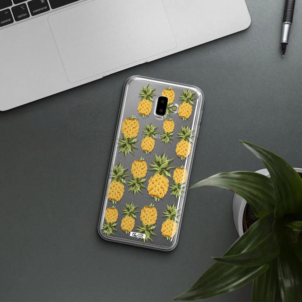 Pineapples Samsung J6 Plus Clear TPU Case