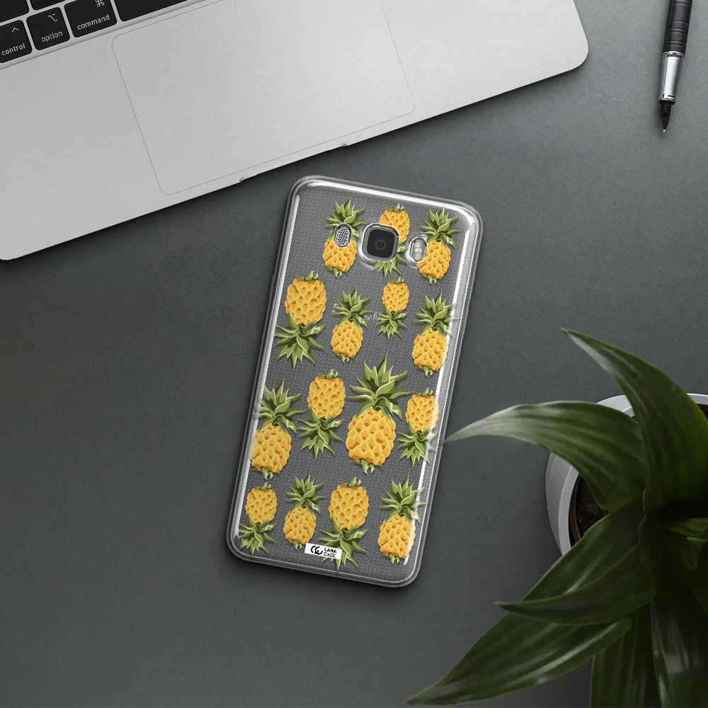 Pineapples Samsung J7 2016 Clear TPU Case