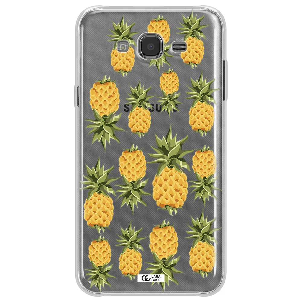 Pineapples Samsung J7 Clear TPU Case
