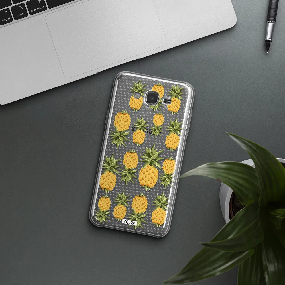 Pineapples Samsung J7 Core Clear TPU Case