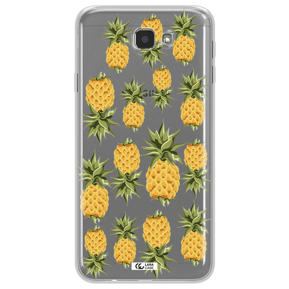 Pineapples Samsung J7 Prim Clear TPU Case