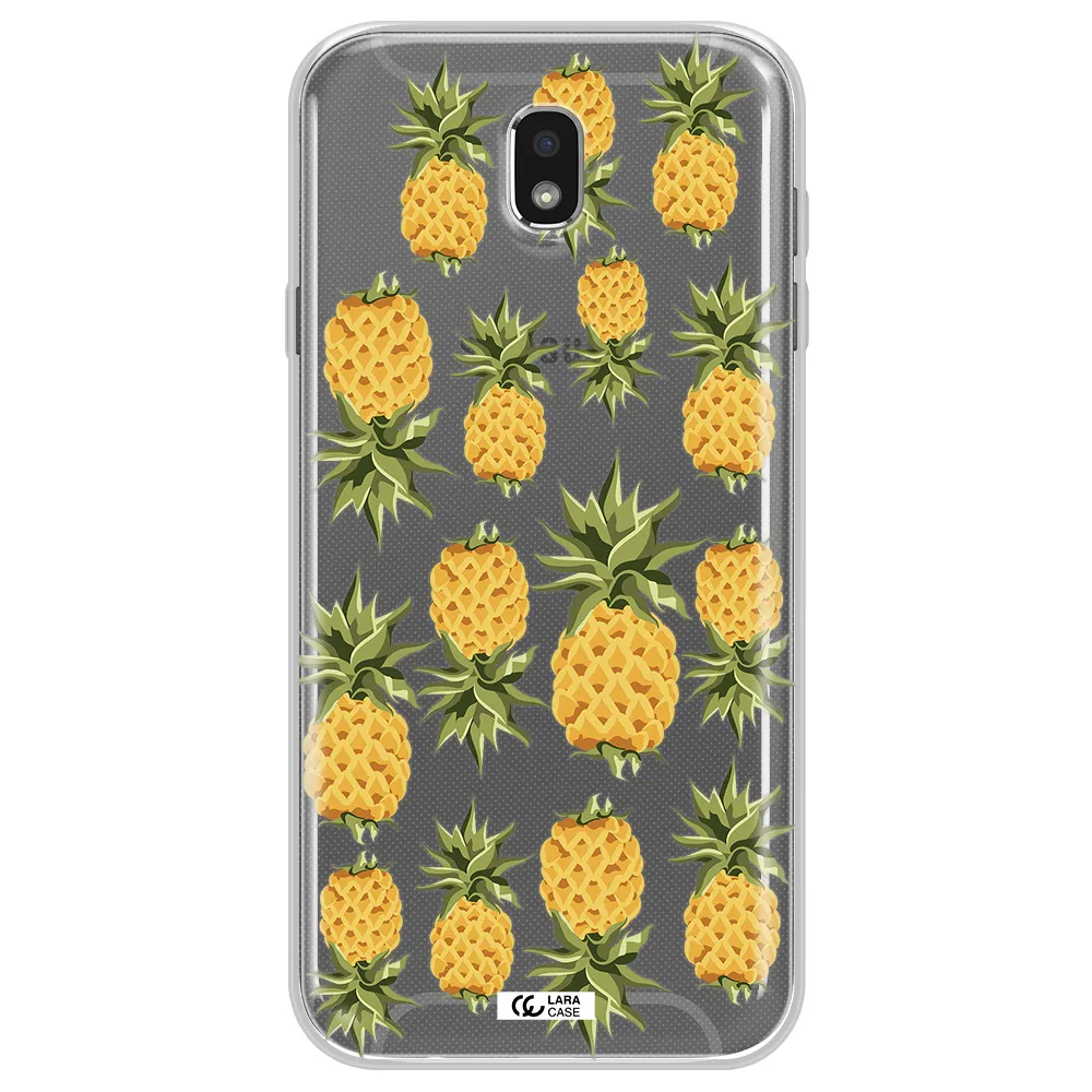 Pineapples Samsung J7 Pro Clear TPU Case