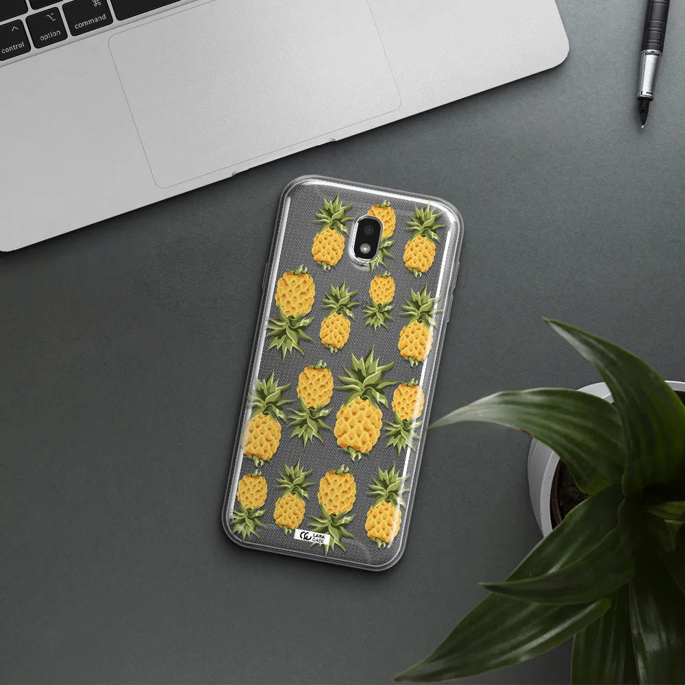 Pineapples Samsung J7 Pro Clear TPU Case