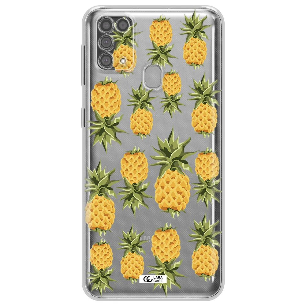 Pineapples Samsung M31 Clear TPU Case