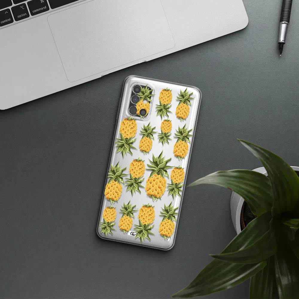 Pineapples Samsung M51 Clear TPU Case