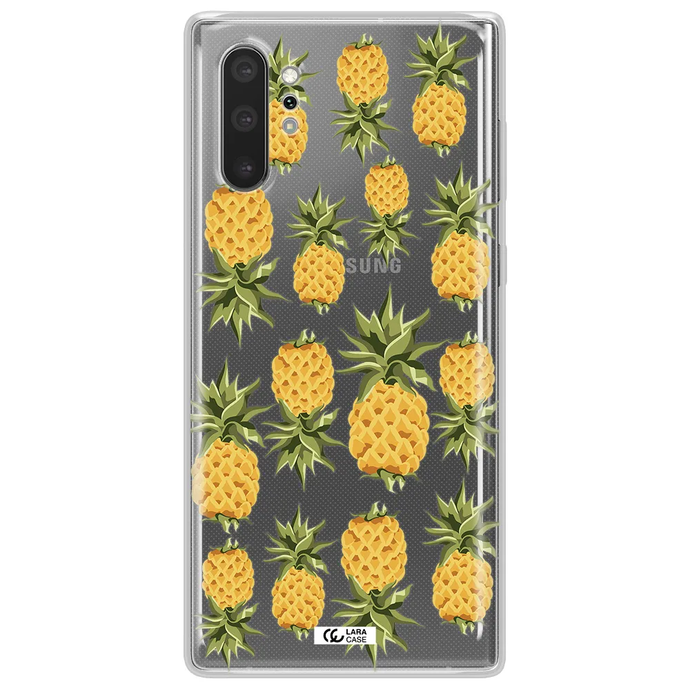 Pineapples Samsung Note 10 Plus Clear TPU Case