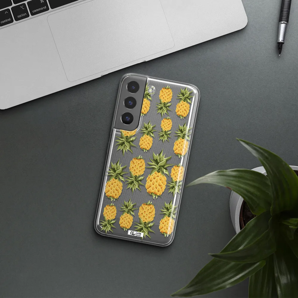 Pineapples Samsung S 22 Plus Clear TPU Case