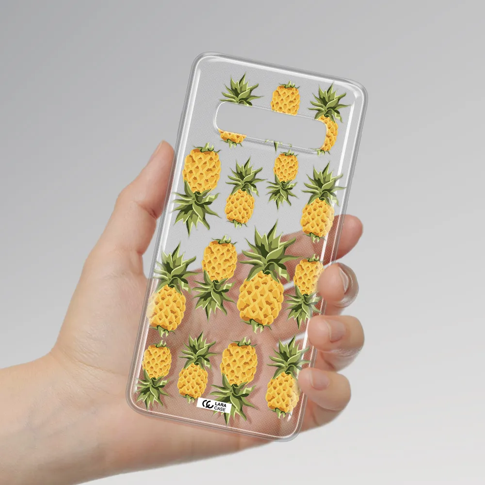 Pineapples Samsung S10 Plus Clear TPU Case