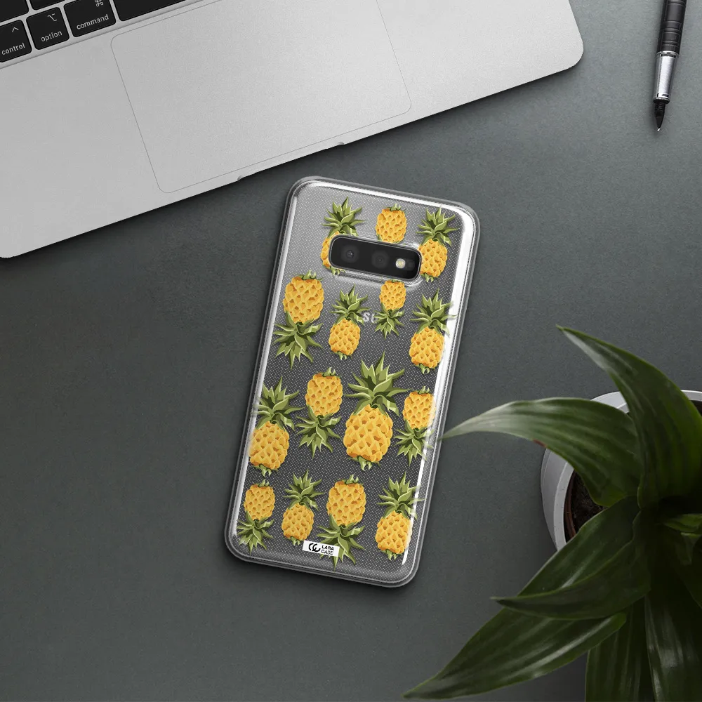 Pineapples Samsung S10e Clear TPU Case