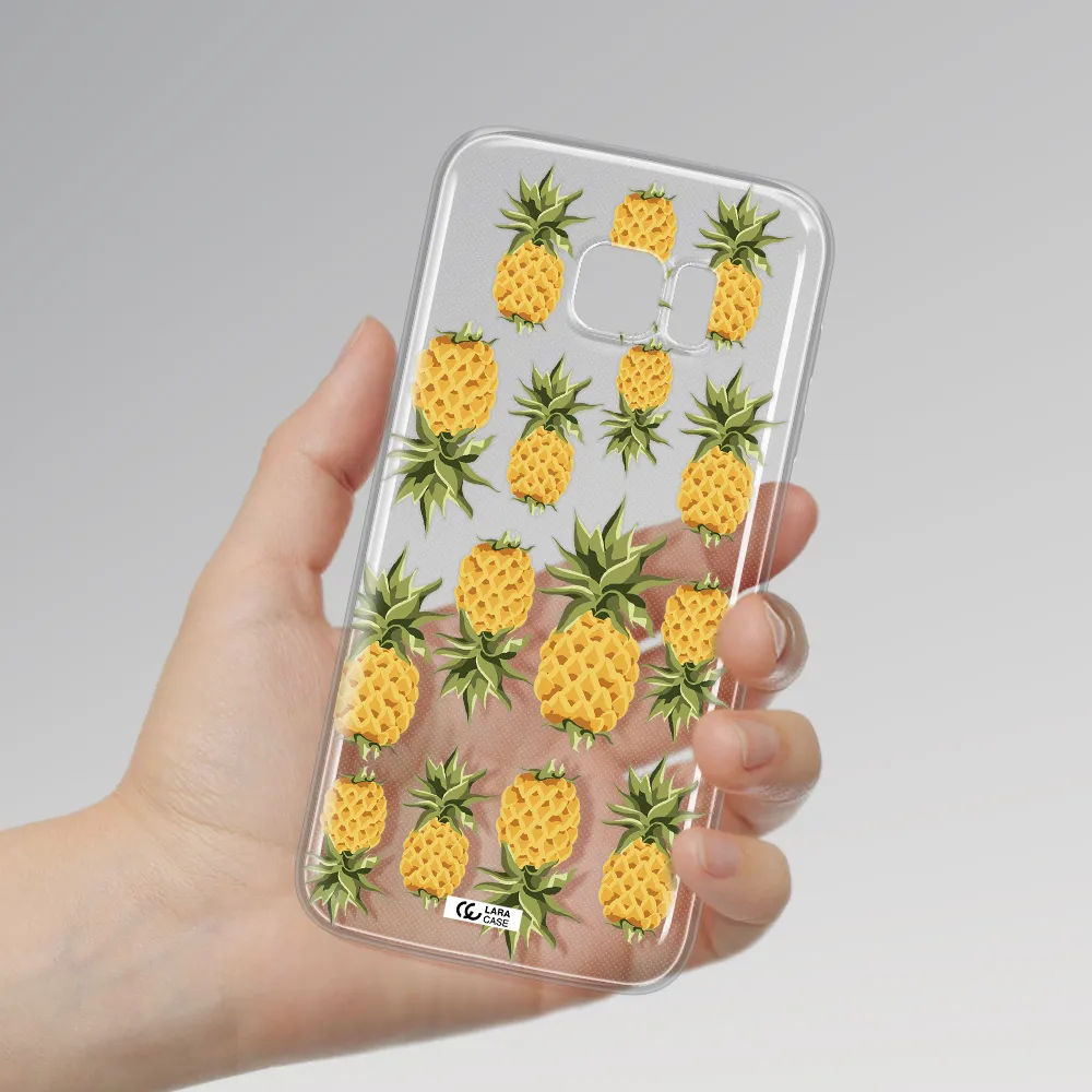 Pineapples Samsung S7 Edge Clear TPU Case