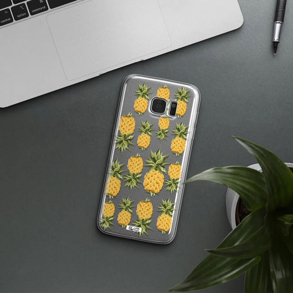 Pineapples Samsung S7 Edge Clear TPU Case