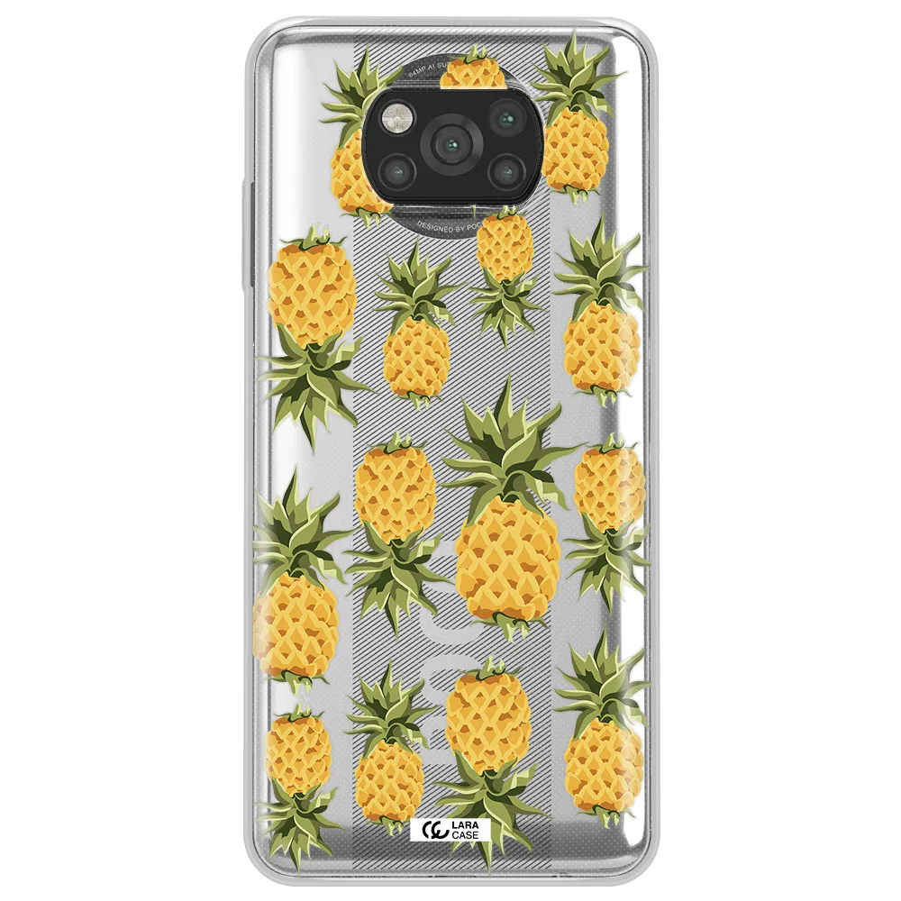 Pineapples Xiaomi Poco X3 Clear TPU Case