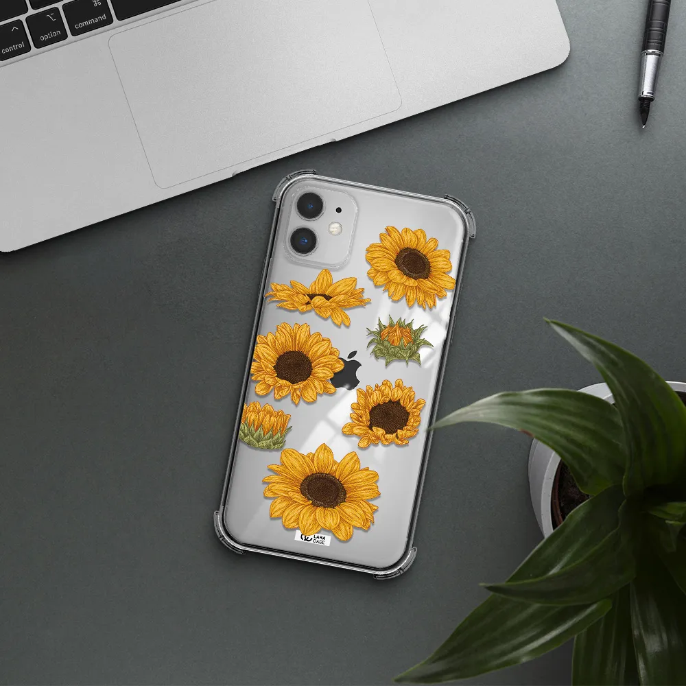 Sunflower Apple iPhone 11 Clear PC Case