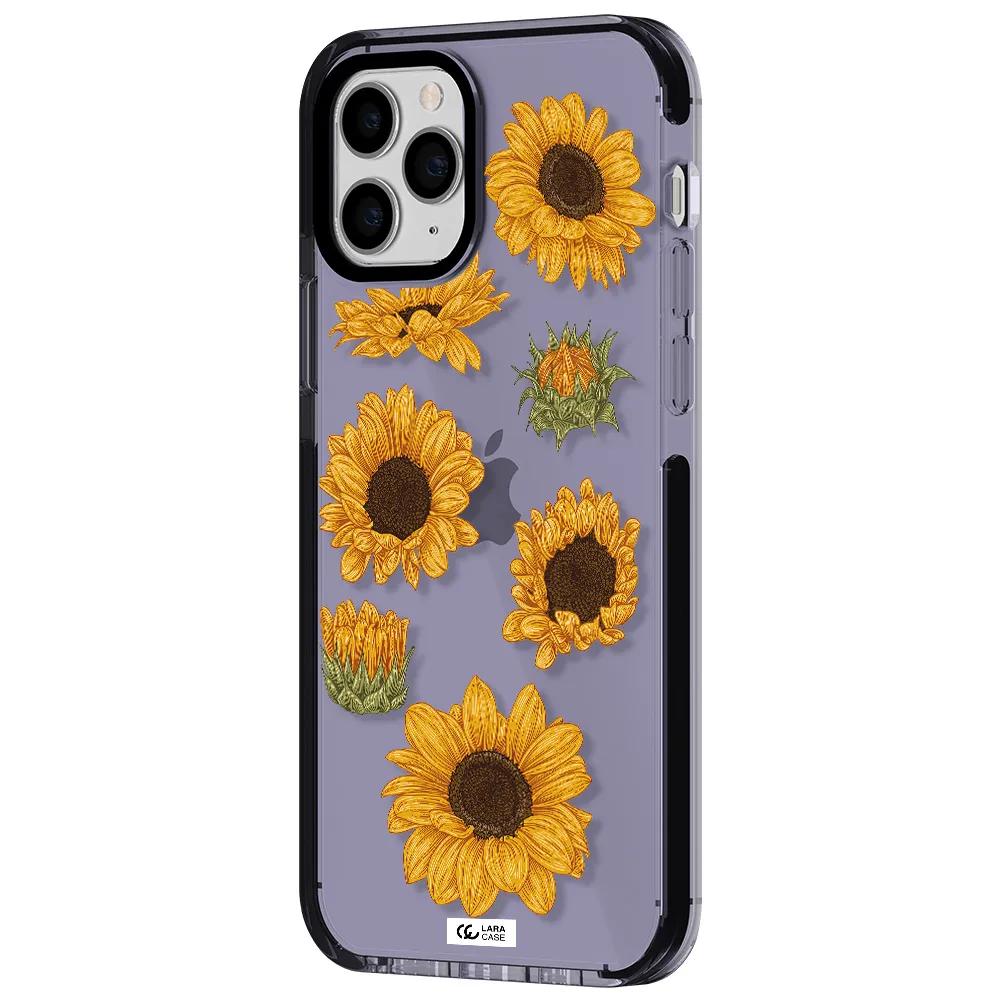 Sunflower Apple iPhone 11 pro impact Lilac Case