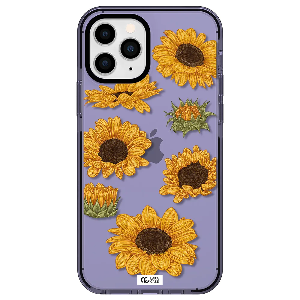 Sunflower Apple iPhone 11 pro max impact Lilac Case