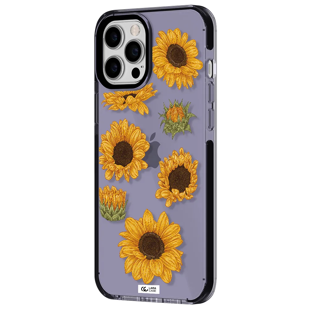 Sunflower Apple iPhone 12 pro max impact Lilac Case