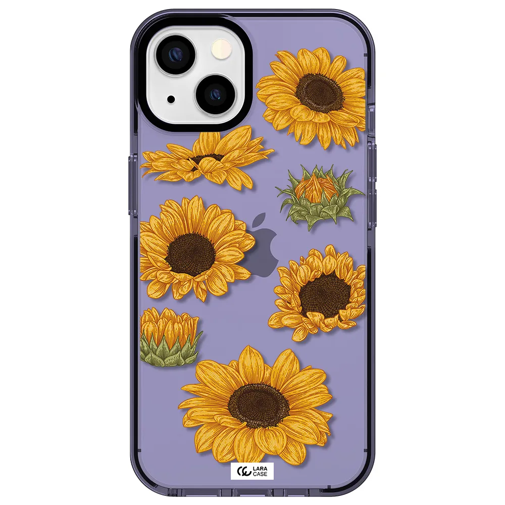 Sunflower Apple iPhone 13 impact Lilac Case
