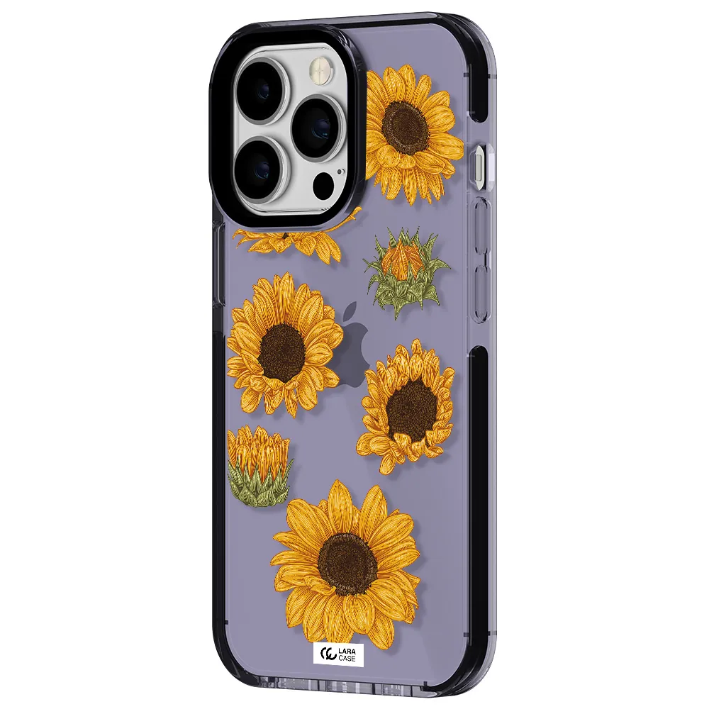 Sunflower Apple iPhone 13 Pro impact Lilac Case