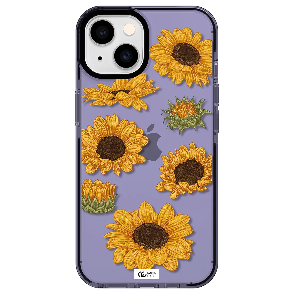 Sunflower Apple iPhone 14 impact Lilac Case
