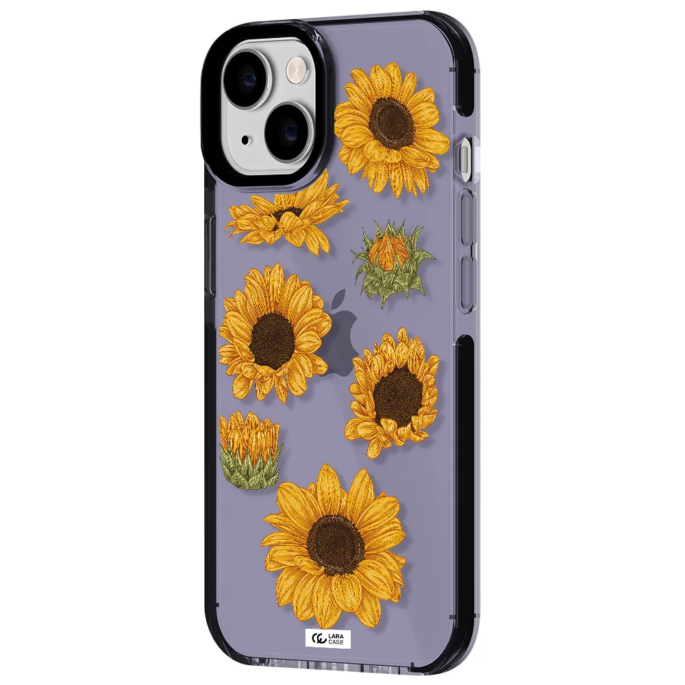 Sunflower Apple iPhone 14 impact Lilac Case