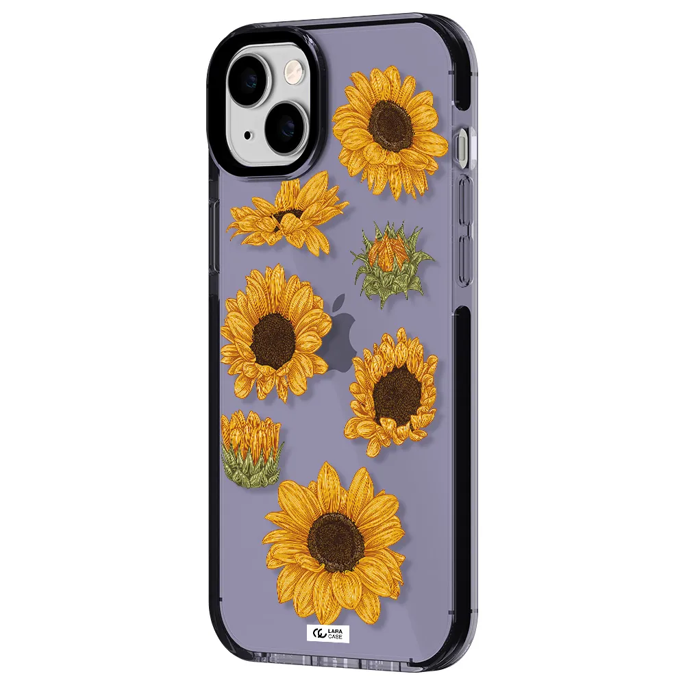 Sunflower Apple iPhone 14 plus impact Lilac Case
