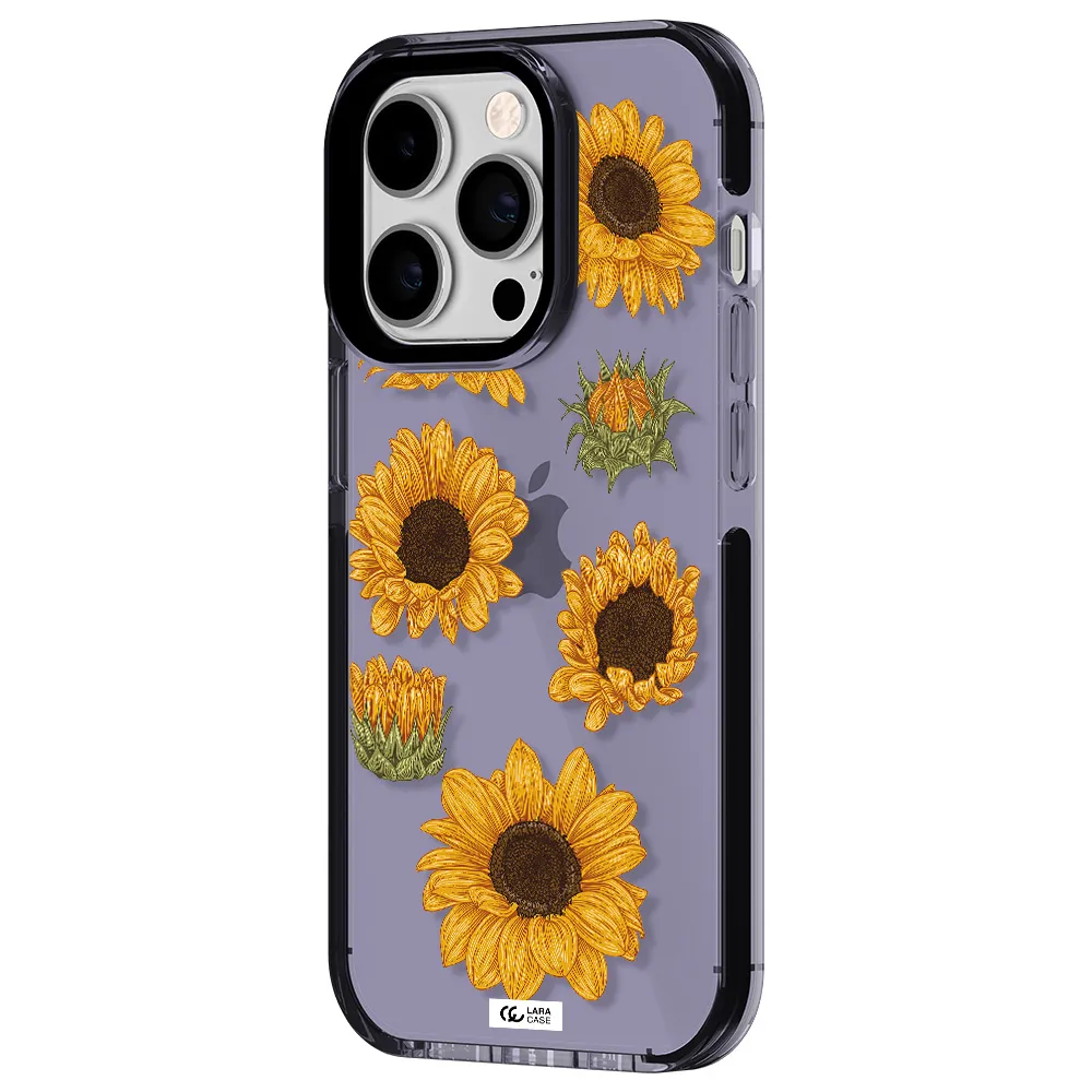 Sunflower Apple iPhone 14 pro impact Lilac Case