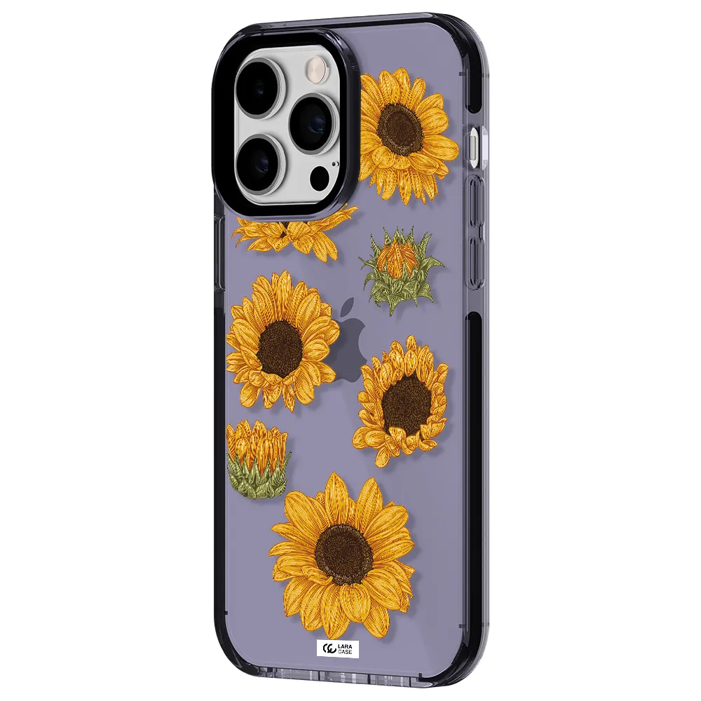 Sunflower Apple iPhone 14 pro max impact Lilac Case