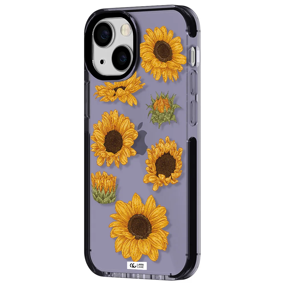 Sunflower Apple iPhone 15 impact Lilac Case