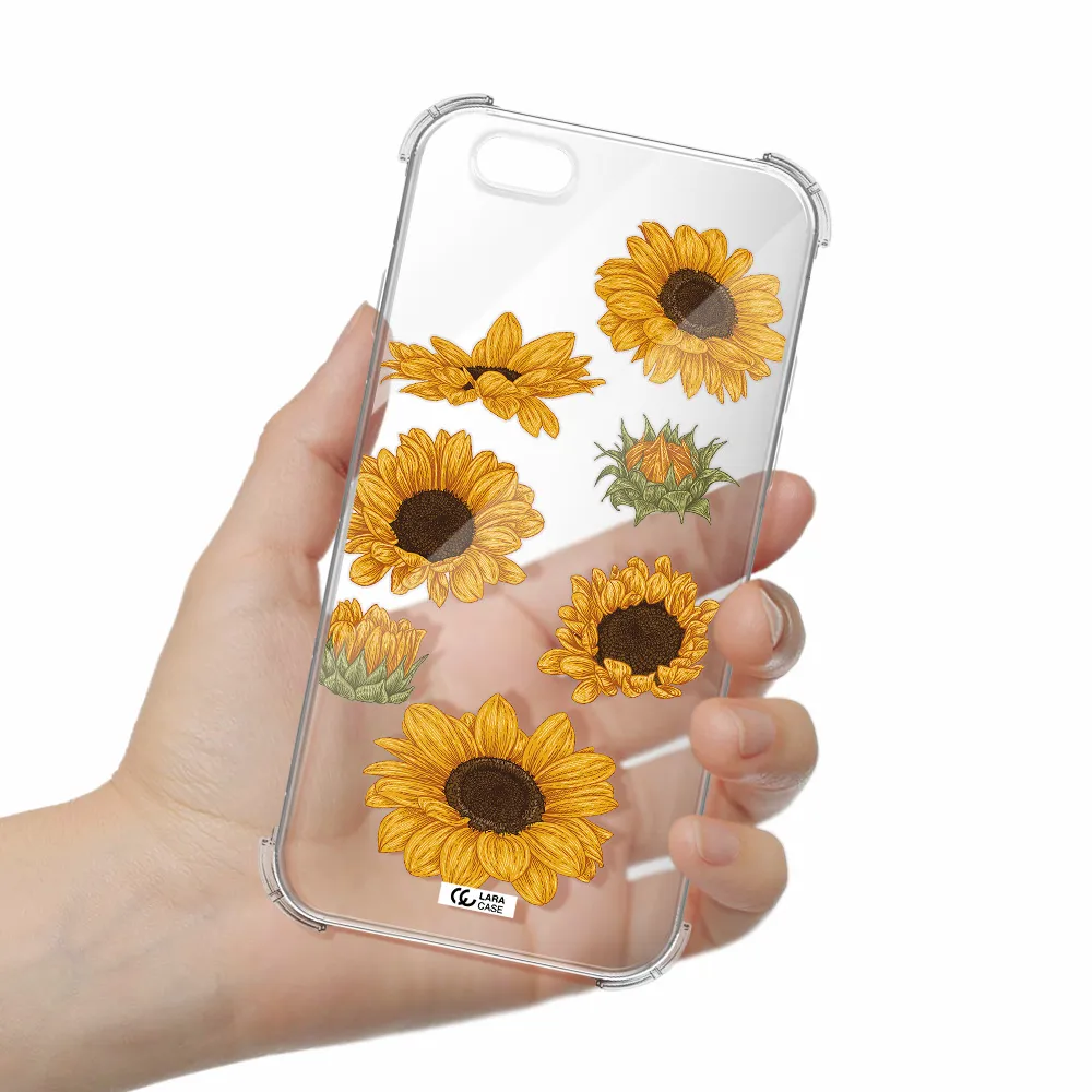 Sunflower Apple iPhone 6 Clear PC Case