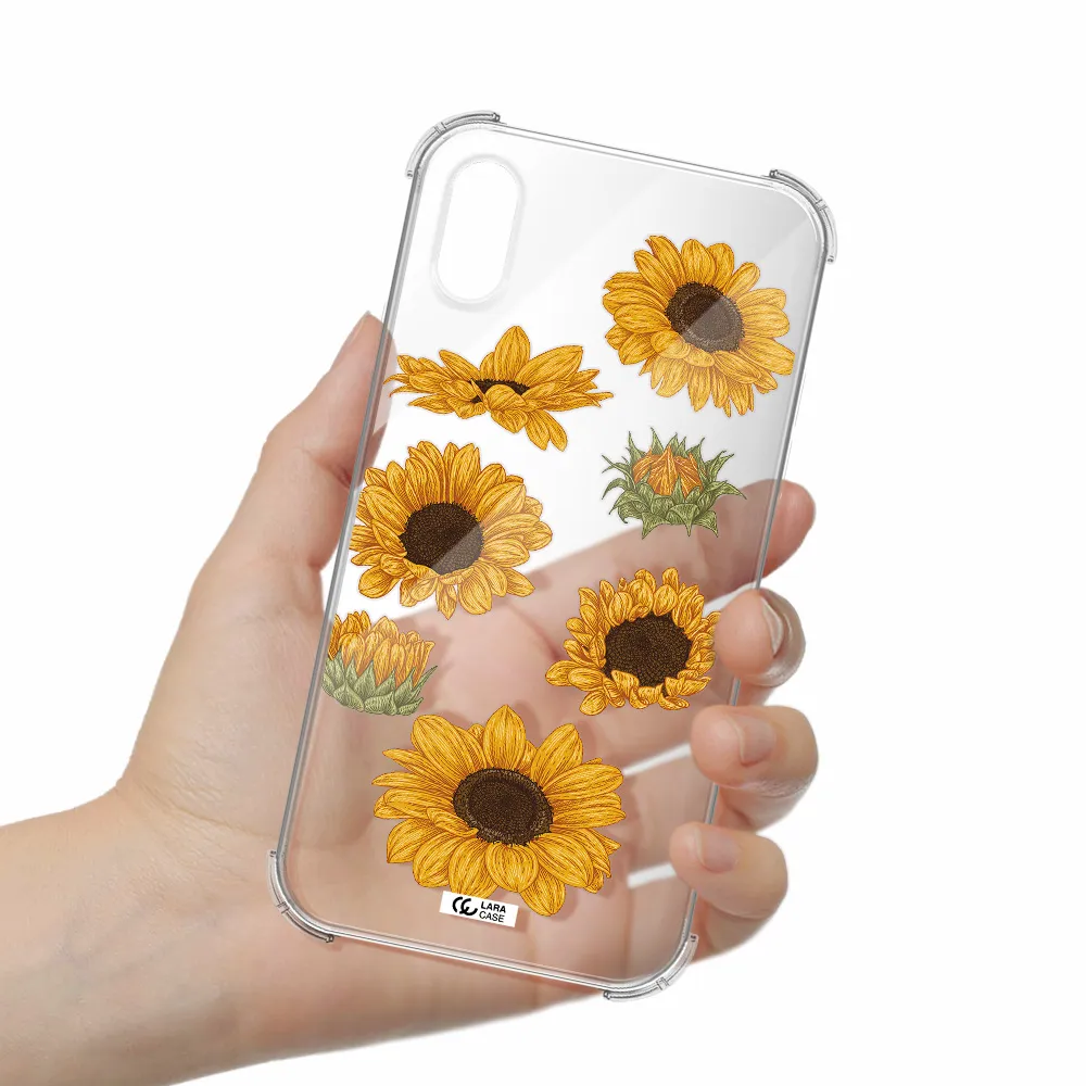 Sunflower Apple iPhone X Clear PC Case