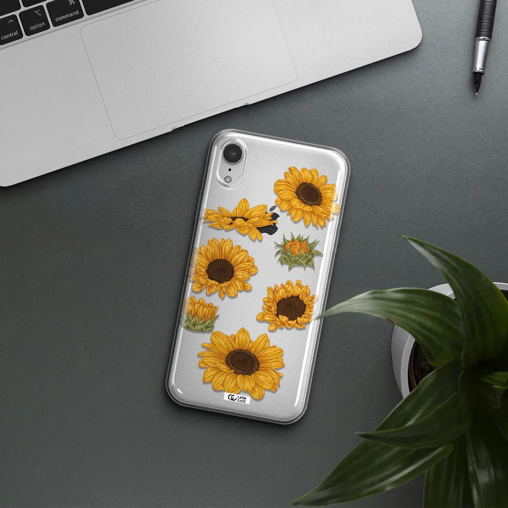 Sunflower Apple iPhone XR Clear TPU Case