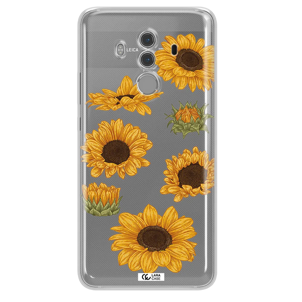 Sunflower Huawei Mate 10 Pro Clear TPU Case