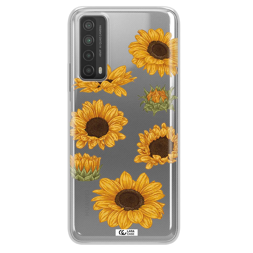 Sunflower Huawei P Smart 2021 Clear TPU Case
