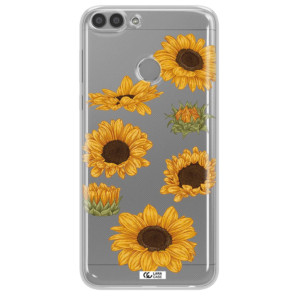 Sunflower Huawei P Smart Clear TPU Case