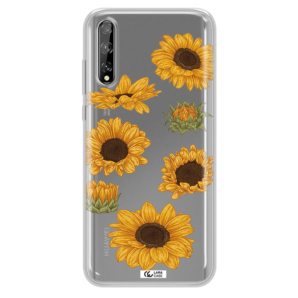 Sunflower Huawei P Smart S Clear TPU Case