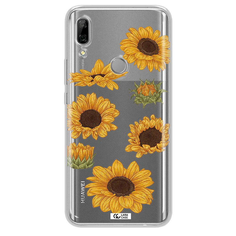 Sunflower Huawei P Smart Z Clear TPU Case