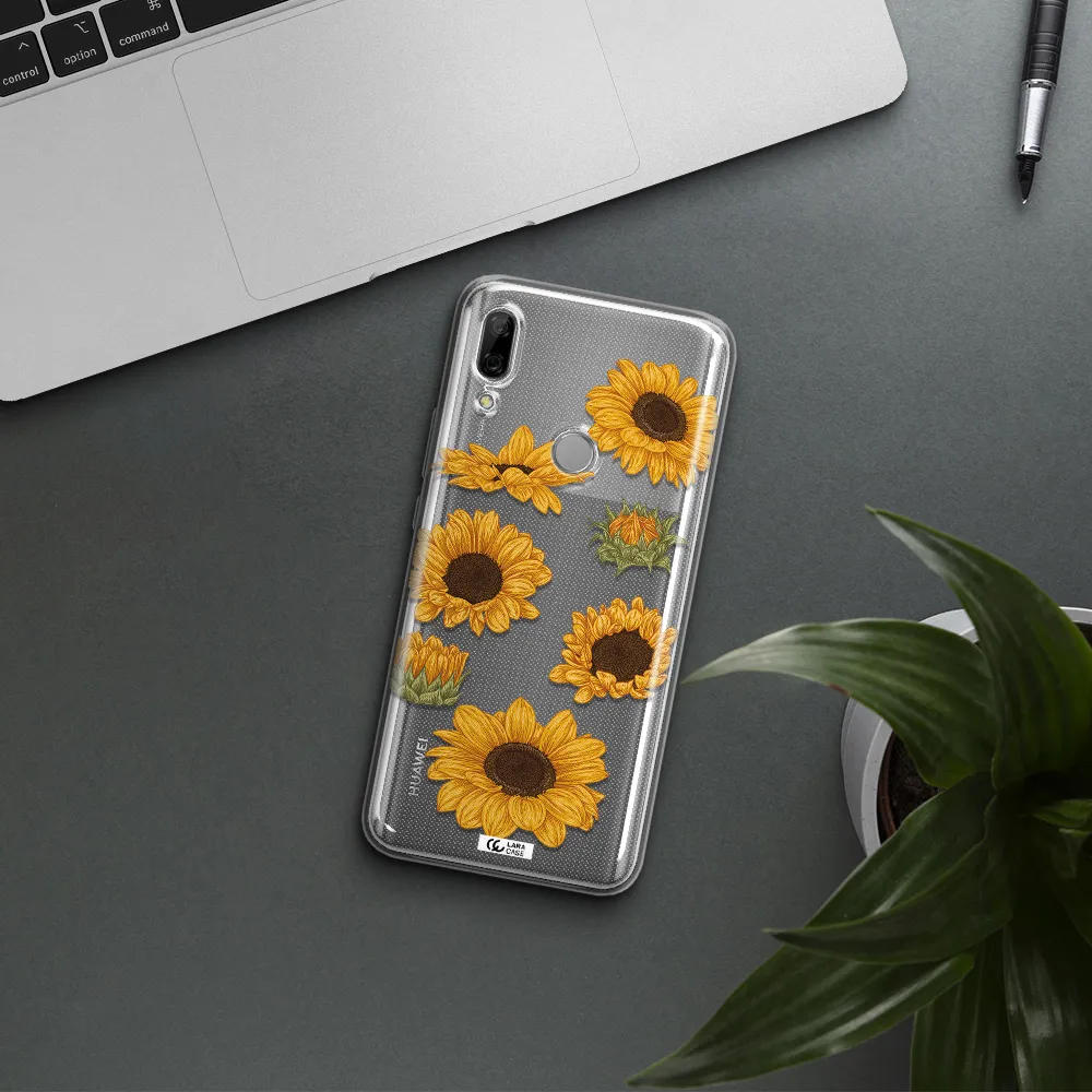 Sunflower Huawei P Smart Z Clear TPU Case