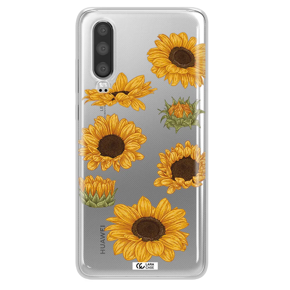 Sunflower Huawei P30 Clear TPU Case