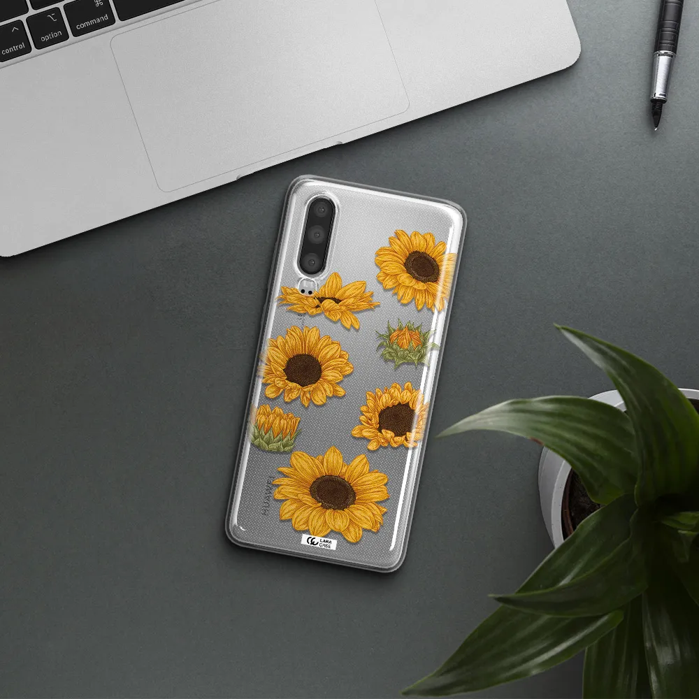 Sunflower Huawei P30 Clear TPU Case