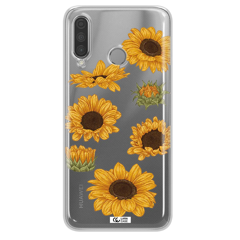 Sunflower Huawei P30 Lite Clear TPU Case