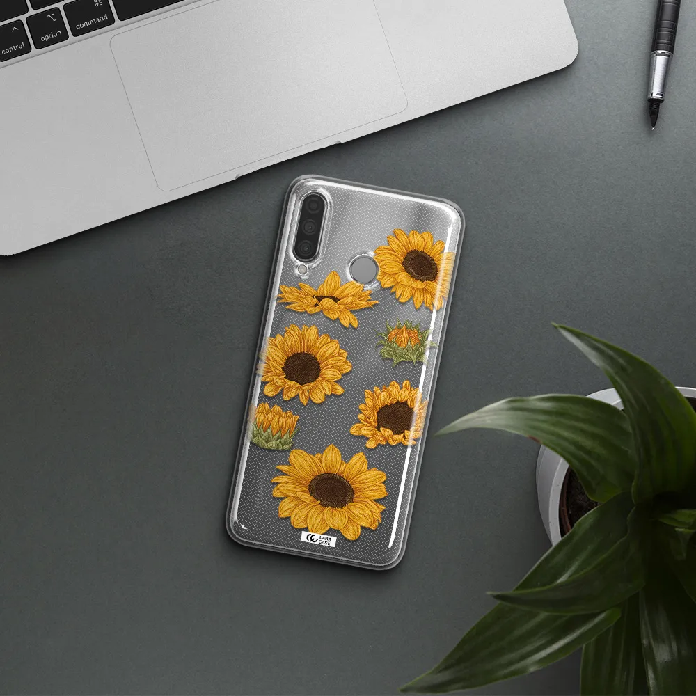 Sunflower Huawei P30 Lite Clear TPU Case
