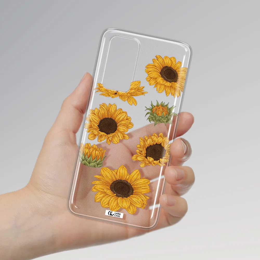 Sunflower Huawei P40 Clear TPU Case