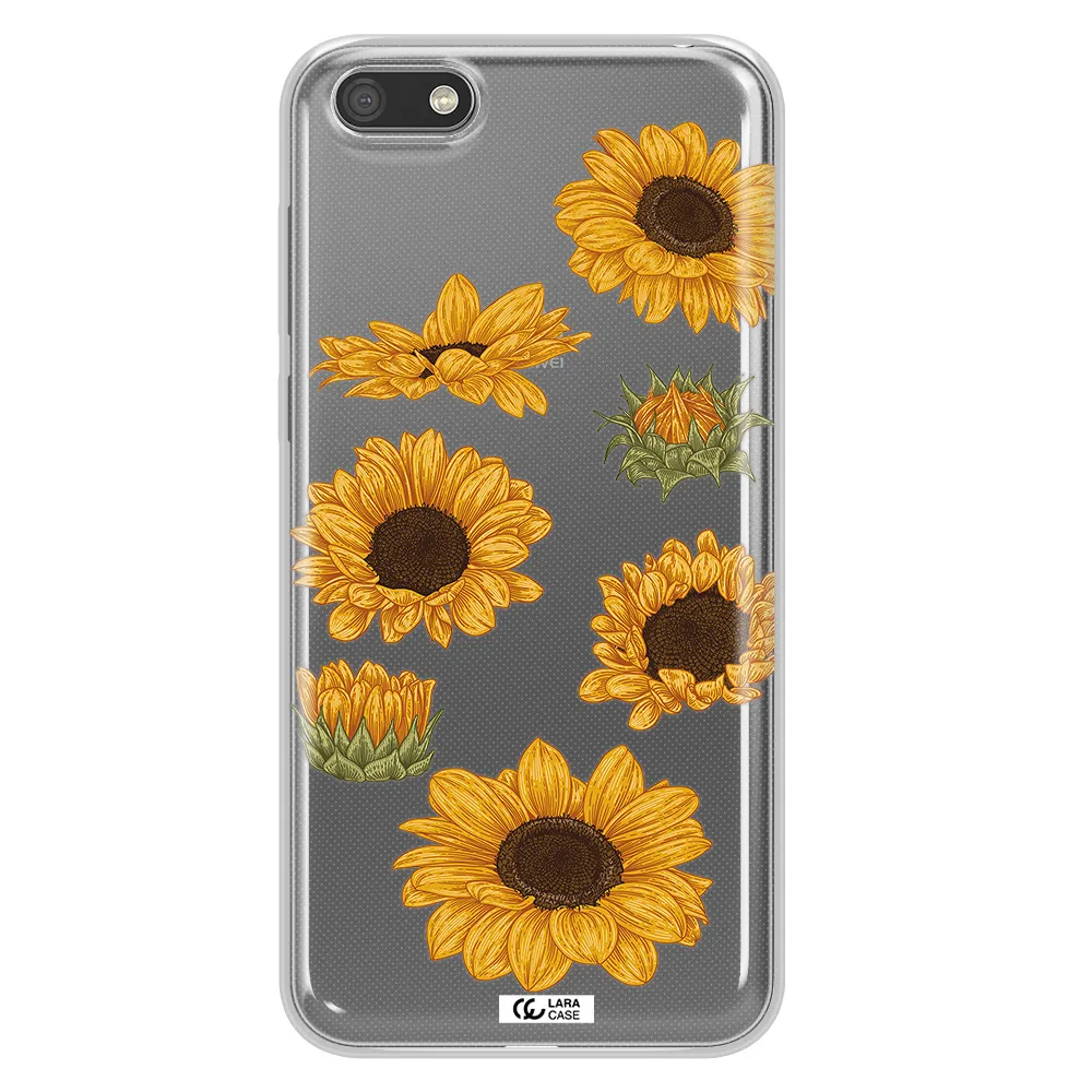 Sunflower Huawei Y5 2018 Clear TPU Case