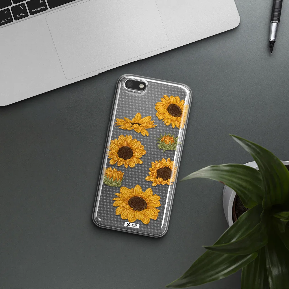 Sunflower Huawei Y5 2018 Clear TPU Case