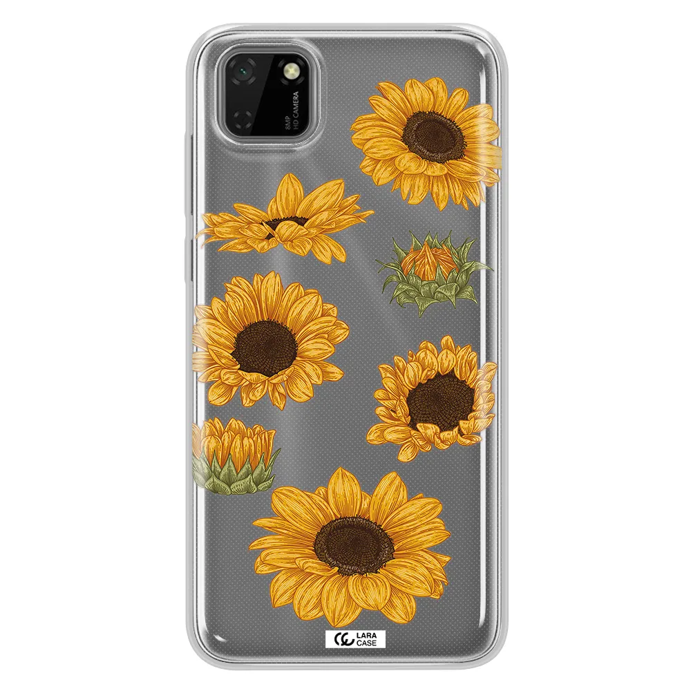 Sunflower Huawei Y5P Clear TPU Case