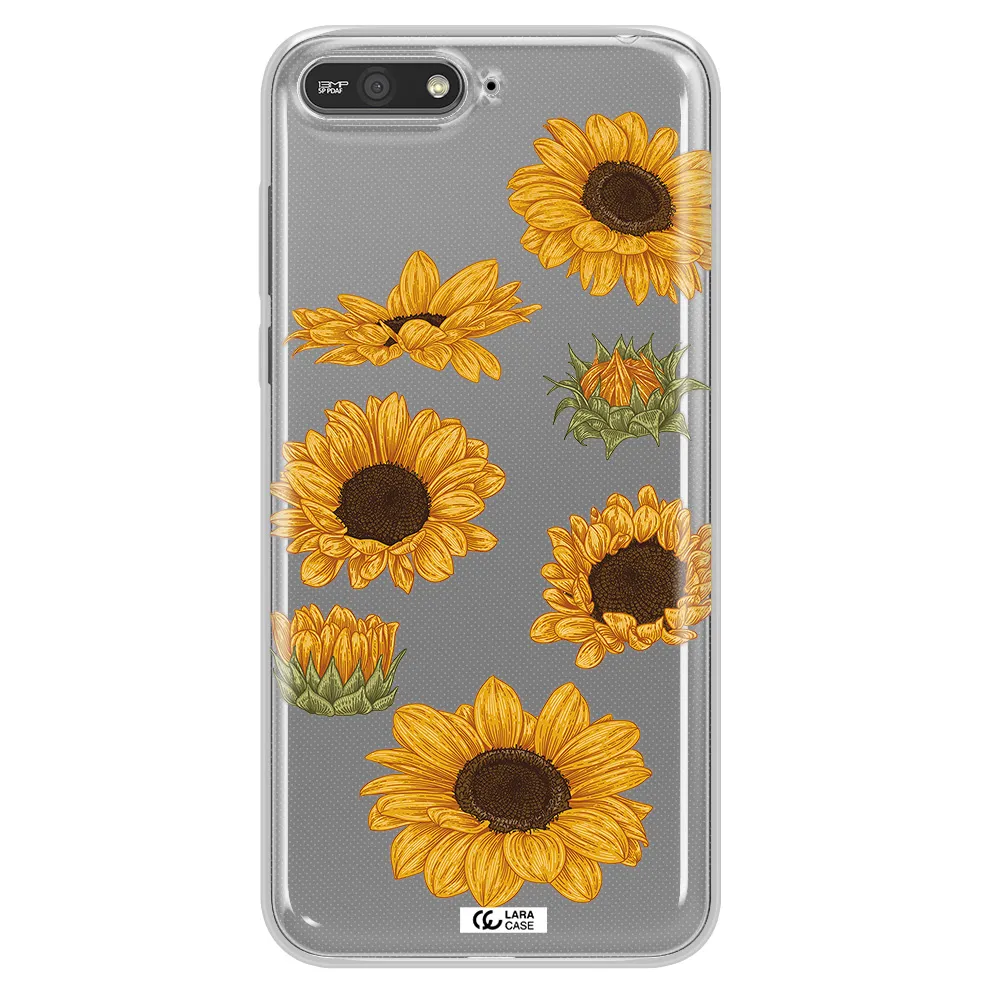 Sunflower Huawei Y6 2018 Clear TPU Case