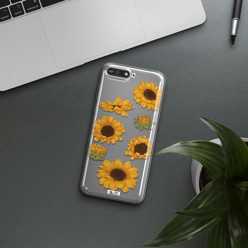 Sunflower Huawei Y6 2018 Clear TPU Case